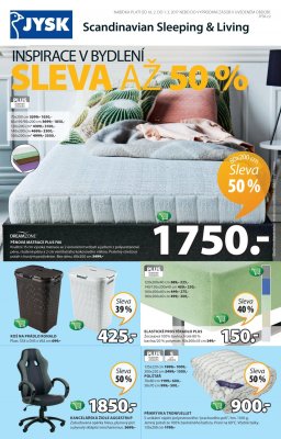 akční leták Jysk 16.2.2017-1.3.2017