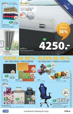 akční leták Jysk 23.2.2017-8.3.2017