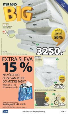 akční leták Jysk 9.3.2017-22.3.2017