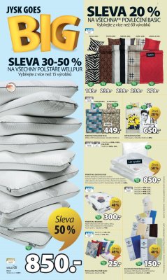 akční leták Jysk 9.3.2017-22.3.2017