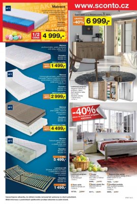 akční leták Sconto nábytek 5.4.2017-25.4.2017