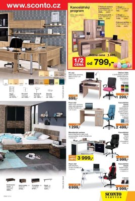 akční leták Sconto nábytek 5.4.2017-25.4.2017