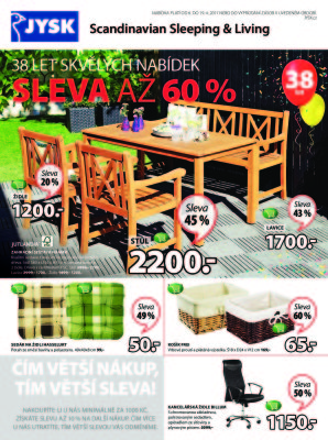 akční leták Jysk 6.4.2017-19.4.2017