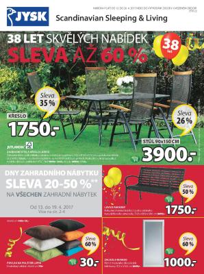 akční leták Jysk 13.4.2017-26.4.2017