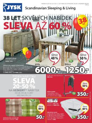 akční leták Jysk 20.4.2017-3.5.2017