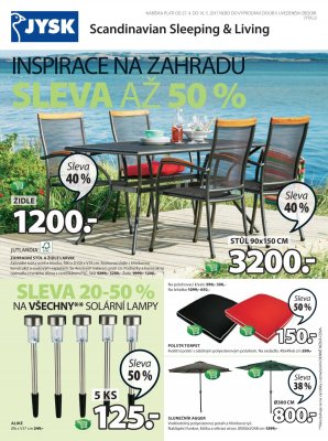 akční leták Jysk 27.4.2017-10.5.2017