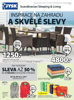 akční leták Jysk 18.5.2017-31.5.2017