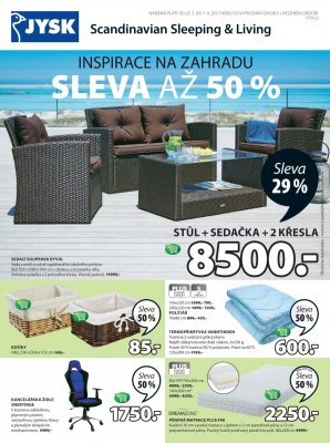 akční leták Jysk 25.5.2017-7.6.2017