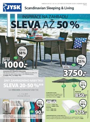 akční leták Jysk 1.6.2017-14.6.2017