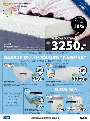 akční leták Jysk 6.7.2017-19.7.2017