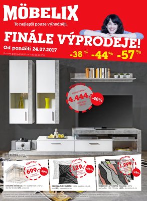 akční leták Möbelix 24.7.2017-6.8.2017