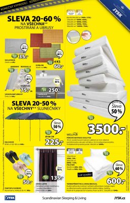 akční leták Jysk 27.7.2017-9.8.2017