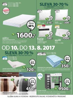 akční leták Jysk 10.8.2017-23.8.2017