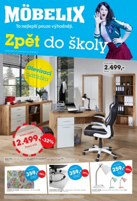 akční leták Möbelix 14.8.2017-27.8.2017