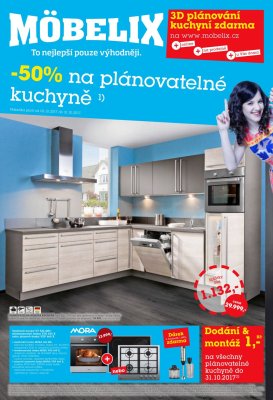 akční leták Möbelix 2.10.2017-31.10.2017