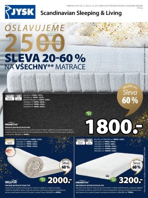 akční leták Jysk 12.10.2017-19.10.2017