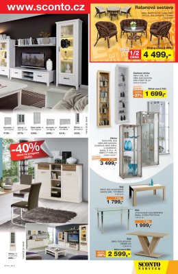 akční leták Sconto nábytek 18.10.2017-31.10.2017