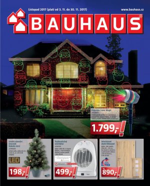 akční leták BAUHAUS 3.11.2017-30.11.2017