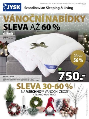 akční leták Jysk 14.12.2017-24.12.2017