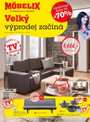 akční leták Möbelix 18.12.2017-31.12.2017