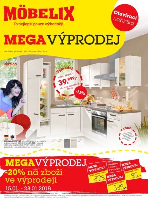 akční leták Möbelix 15.1.2018-28.1.2018