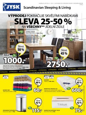 akční leták Jysk 25.1.2018-7.2.2018