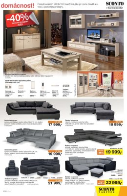 akční leták Sconto nábytek 14.2.2018-27.2.2018