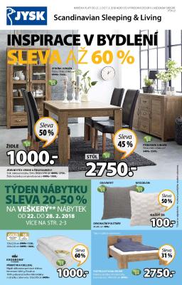 akční leták Jysk 22.2.2018-7.3.2018