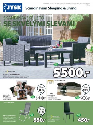 akční leták Jysk 3.5.2018-16.5.2018