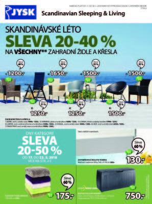 akční leták Jysk 17.5.2018-30.5.2018