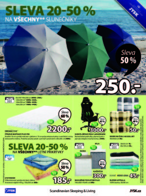 akční leták Jysk 24.5.2018-6.6.2018