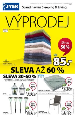 akční leták Jysk 19.7.2018-1.8.2018