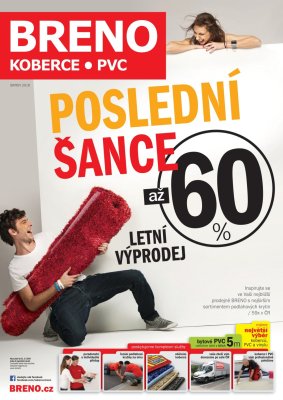 akční leták Breno koberce 1.8.2018-31.8.2018