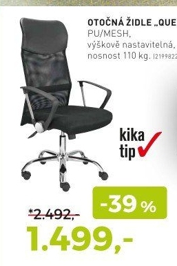 OTOČNÁ STOLIČKA „QUEEN“