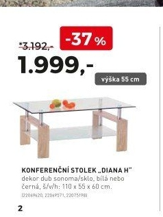 KONFERENČNÍ STOLEK „DIANA H“
