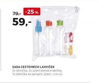 Sada cestovních lahviček
