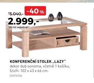 Konferenční stolek LAZY