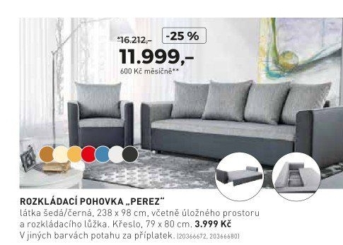 Rozkládací pohovka Perez
