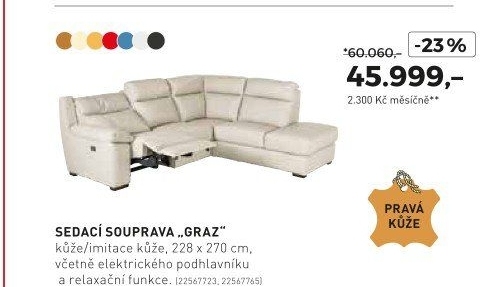 Sedaci souprava Graz