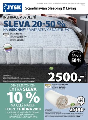 akční leták Jysk 11.10.2018-24.10.2018