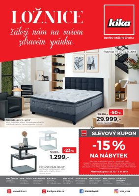 akční leták Kika nábytek 17.10.2018-4.11.2018