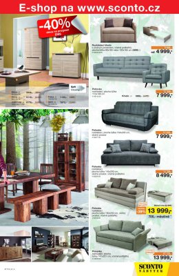 akční leták Sconto nábytek 31.10.2018-13.11.2018