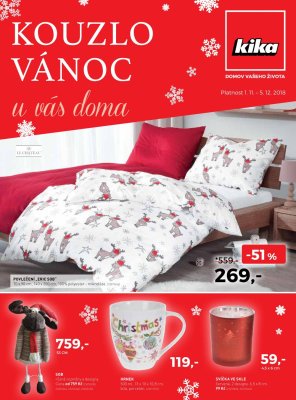 akční leták Kika nábytek 1.11.2018-5.12.2018