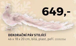 Dekorační páv stojící