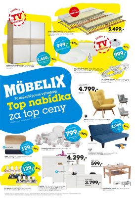 akční leták Möbelix 5.11.2018-13.11.2018