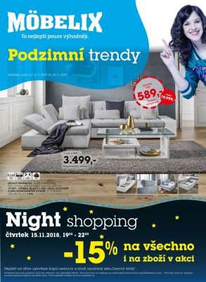 akční leták Möbelix 12.11.2018-20.11.2018