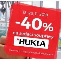 -40% na sedací soupravy Hukla