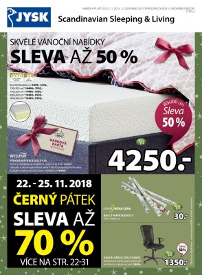 akční leták Jysk 22.11.2018-5.12.2018