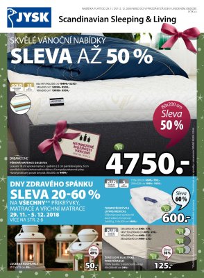 akční leták Jysk 29.11.2018-12.12.2018