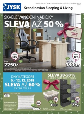 akční leták Jysk 6.12.2018-24.12.2018